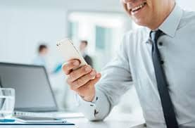 man using a phone